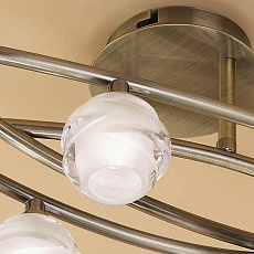 Потолочная люстра Mantra Loop Antique Brass 1822 1