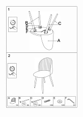 Кухонный стул Woodville Gabi 15085 1
