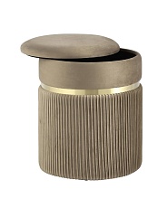 Пуф Stool Group Миранда с ящиком велюр бежевый 19B352VA-8167-7 1