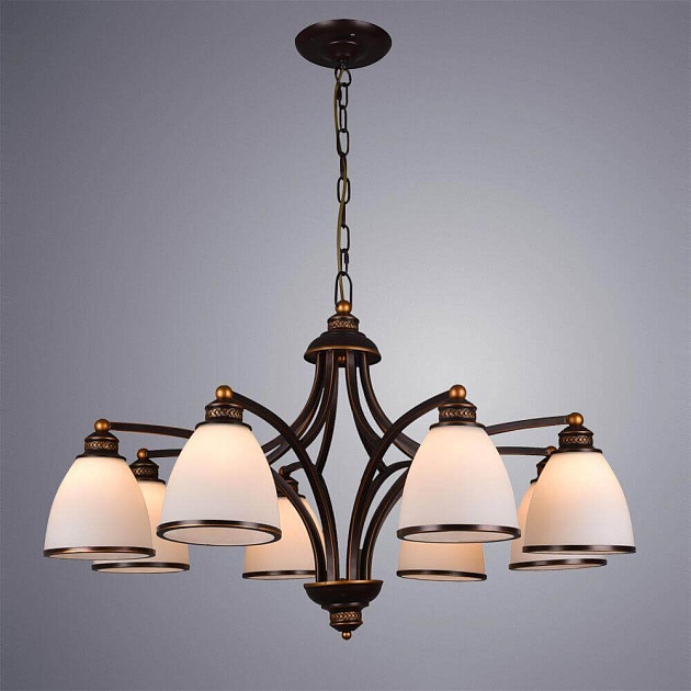 Подвесная люстра Arte Lamp Bonito A9518LM-8BA изображение 2 Подвесная люстра Arte Lamp Bonito A9518LM-8BA Фото № 2