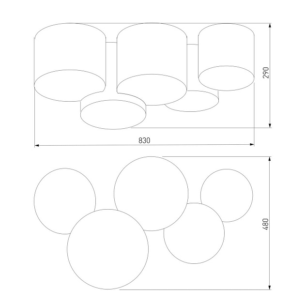 Потолочный светильник TK Lighting 3447 Mona Black/Gold изображение 2 Потолочный светильник TK Lighting 3447 Mona Black/Gold Фото № 2