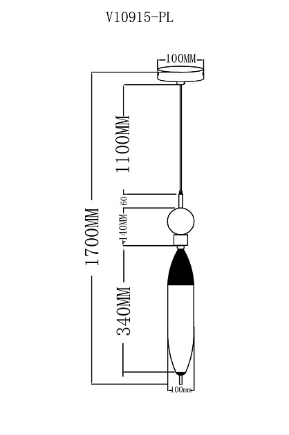 Подвесной светодиодный светильник Moderli Candle V10915-PL изображение 2 Подвесной светодиодный светильник Moderli Candle V10915-PL Фото № 2