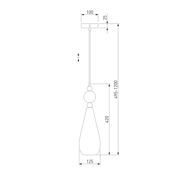 Подвесной светильник Eurosvet Ilario 50202/1 дымчатый изображение 2 Подвесной светильник Eurosvet Ilario 50202/1 дымчатый Фото № 2