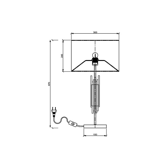 Настольная лампа Vele Luce Clarinetto VL3314N01 Фото № 6