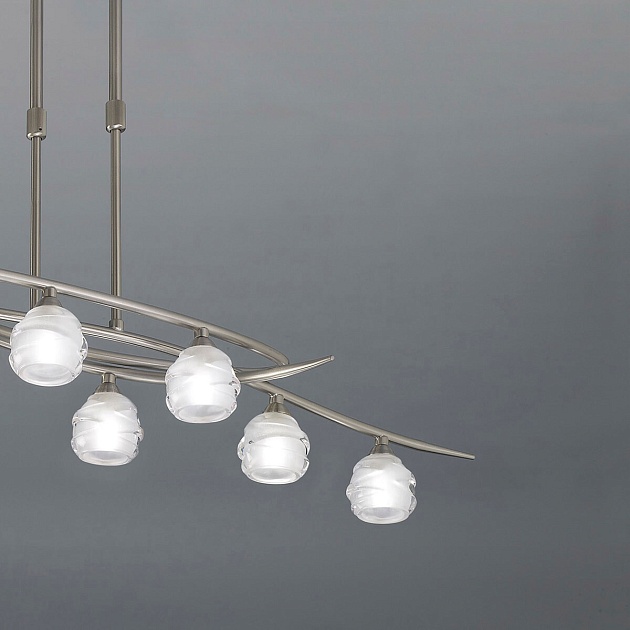 Подвесная люстра Mantra Loop Satin Nickel 1810 Фото № 4