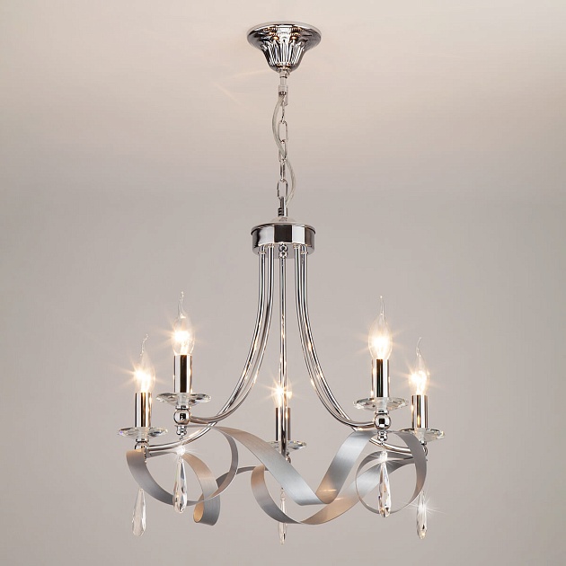 Подвесная люстра Eurosvet 60064/5 хром изображение 5 Подвесная люстра Eurosvet 60064/5 хром Фото № 5