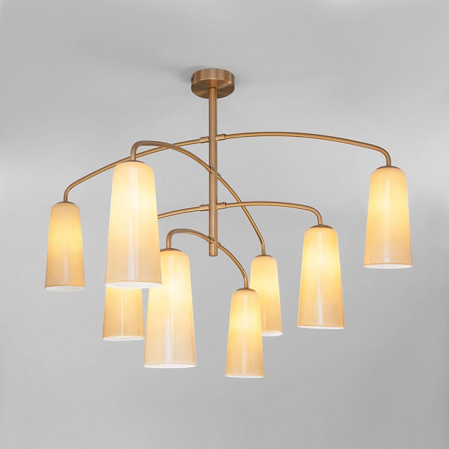 Подвесная люстра Eurosvet Omber 70137/8 латунь изображение Подвесная люстра Eurosvet Omber 70137/8 латунь Фото №
