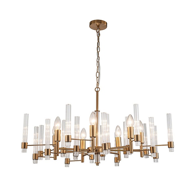 Подвесная люстра Indigo Favara 11040/7P Brass V000461 изображение Подвесная люстра Indigo Favara 11040/7P Brass V000461 Фото №