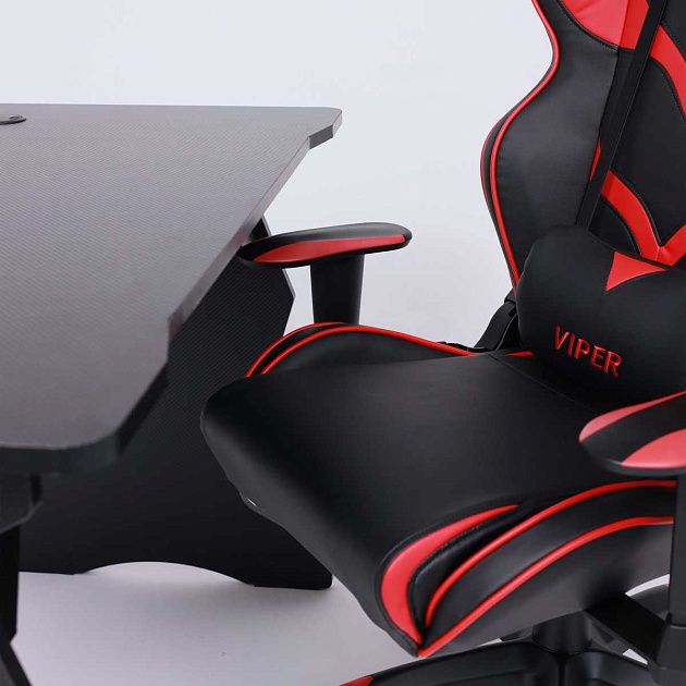 Компьютерный стол AksHome Flyer черный, мдф с карбоновым покрытием 80337 Фото № 4