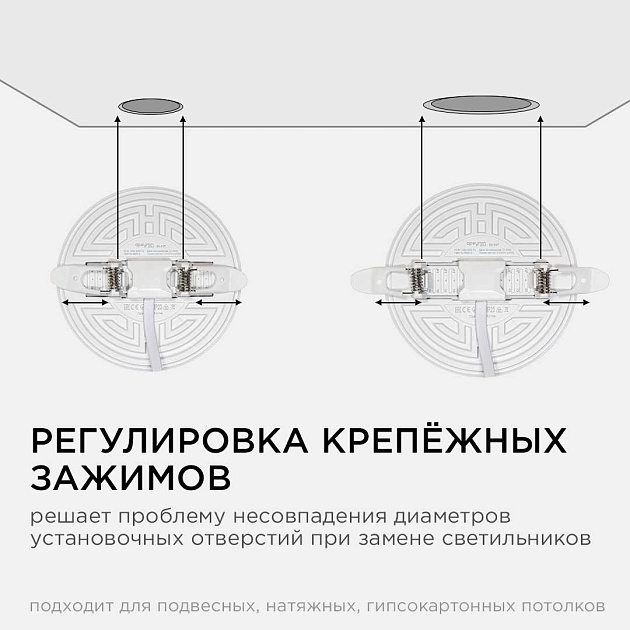 Светодиодная панель безрамочная Apeyron 06-107 изображение 3 Светодиодная панель безрамочная Apeyron 06-107 Фото № 3