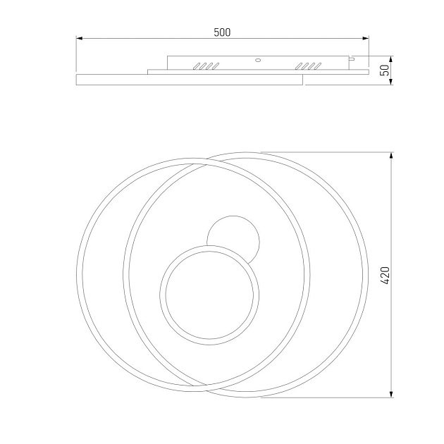 Потолочный светодиодный светильник Eurosvet Caroline 90256/1 изображение 2 Потолочный светодиодный светильник Eurosvet Caroline 90256/1 Фото № 2