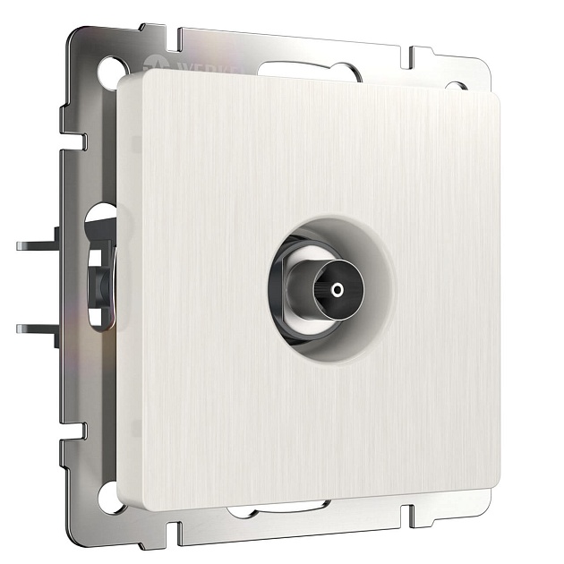 ТВ-розетка оконечная Werkel перламутровый рифленый W1183013 4690389161100 Фото № 