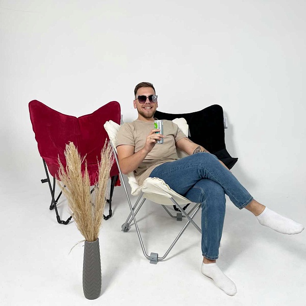 Складной стул AksHome Maggy ткань - чёрный 86925 изображение 6 Складной стул AksHome Maggy ткань - чёрный 86925 Фото № 6