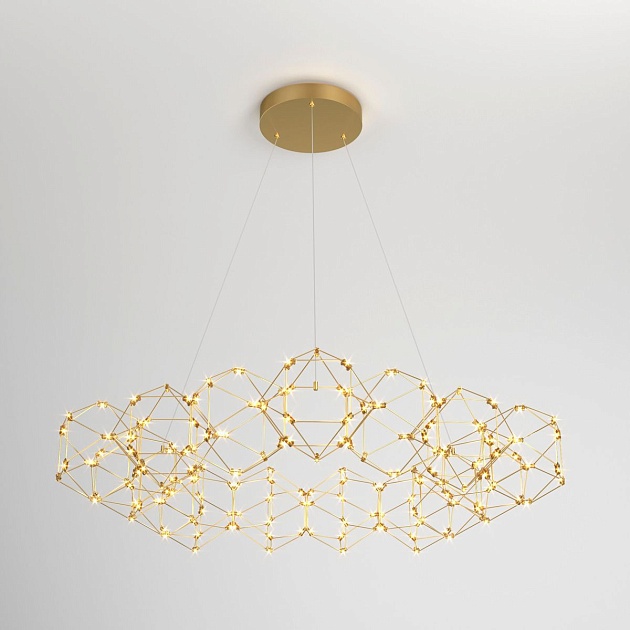 Подвесной светодиодный светильник Eurosvet Uma 90169/15 медь изображение Подвесной светодиодный светильник Eurosvet Uma 90169/15 медь Фото №