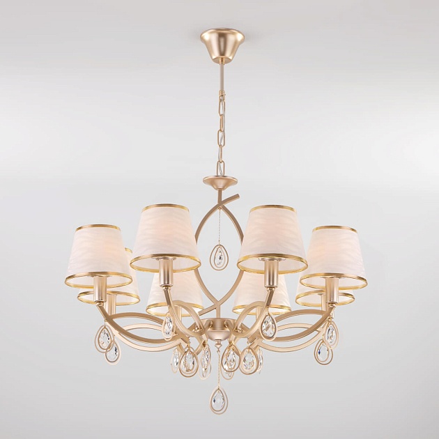 Подвесная люстра Eurosvet 60091/8 перламутровое золото Фото № 