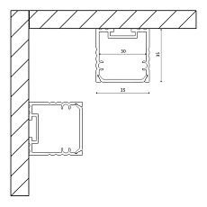 Профиль с рассеивателем SWG SF-3535 001763 1