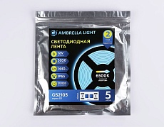 Светодиодная влагозащищенная лента Ambrella Light 14,4W/m 60LED/m 5050SMD холодный белый 5M GS2103 3