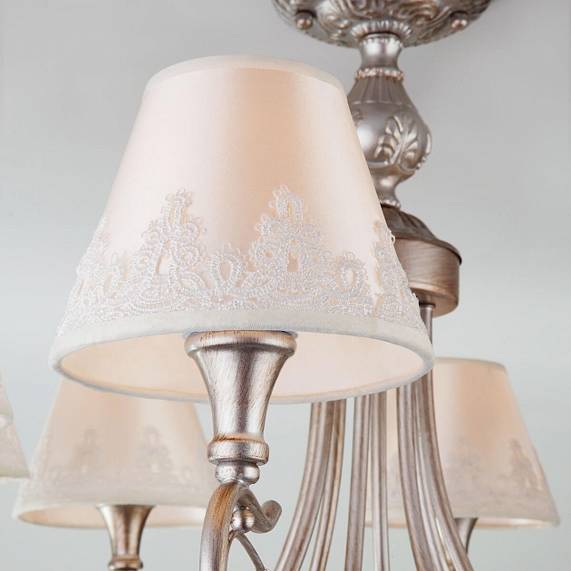 Подвесная люстра Eurosvet 60069/8 серебро изображение 4 Подвесная люстра Eurosvet 60069/8 серебро Фото № 4