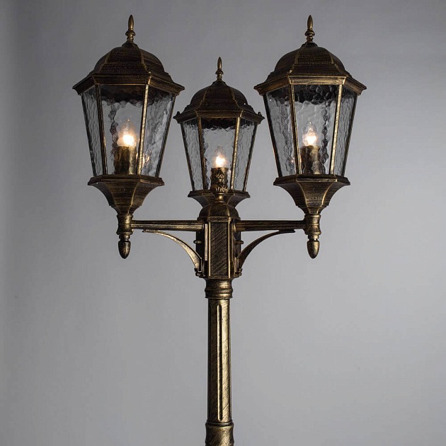 Садово-парковый светильник Arte Lamp Genova A1207PA-3BN Фото № 2