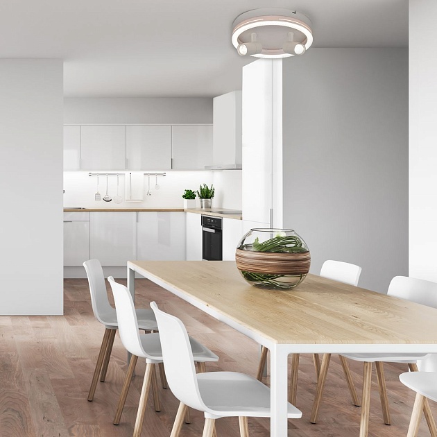 Потолочный светодиодный светильник Escada 20044SMA/03LED WH Фото № 5