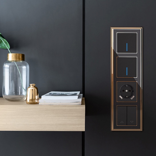 Выключатель жалюзи Werkel черный W1124508 4690389156748 изображение 5 Выключатель жалюзи Werkel черный W1124508 4690389156748 Фото № 5