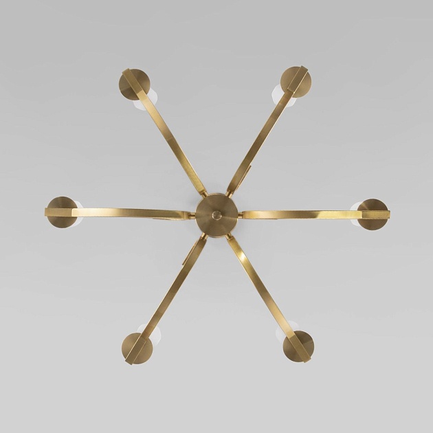 Подвесная люстра Eurosvet Rosher 60141/6 латунь Фото № 4