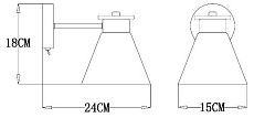 Бра Arte Lamp Tyler A1031AP-1WH 2