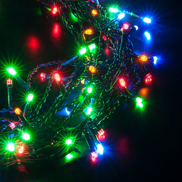 Светодиодная гирлянда Eurosvet занавес 230V 200-003 мульти Фото № 8