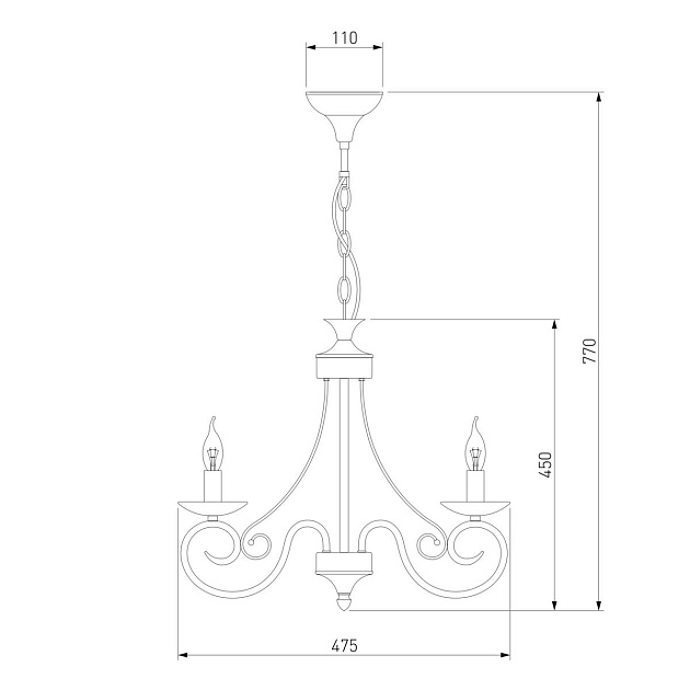 Подвесная люстра Eurosvet 22404/5 белый с золотом изображение 2 Подвесная люстра Eurosvet 22404/5 белый с золотом Фото № 2