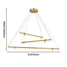 Подвесной светодиодный светильник Favourite Stav 4553-3P 1