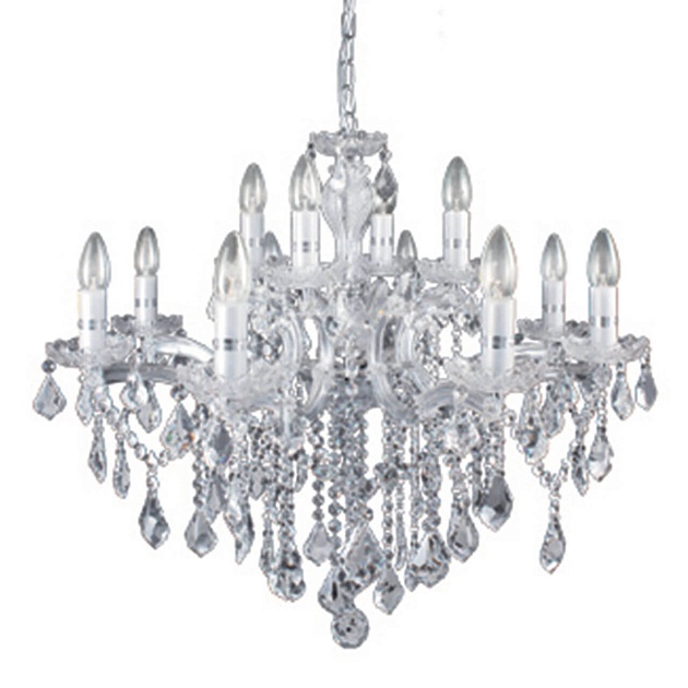 Подвесная люстра Ideal Lux Florian SP12 Cromo 035604 Фото № 