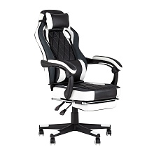 Игровое кресло Stool Group Virage черное с белым BURGENDY YKC