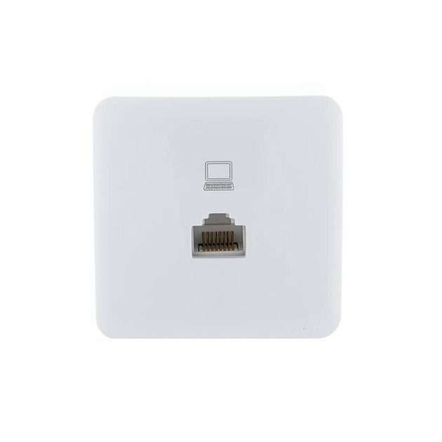 Розетка компьютерная Lezard Viola белая 751-0200-139 Фото № 