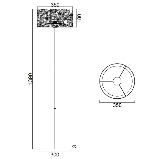 Торшер Vele Luce Simonetta VL4292F01 Фото № 5