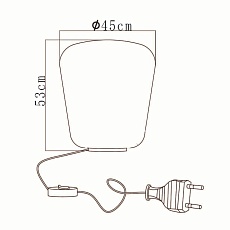 Настольная лампа Lucide Glorio 25501/45/65 3