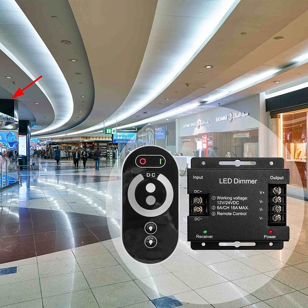 Диммер Apeyron с пультом 12/24V 04-31 Фото № 12