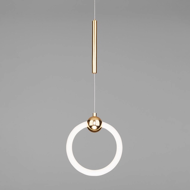 Подвесной светодиодный светильник Eurosvet Rim 90165/1 золото изображение Подвесной светодиодный светильник Eurosvet Rim 90165/1 золото Фото №