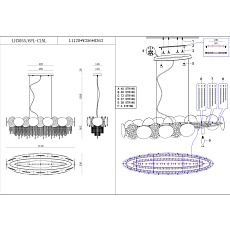 Подвесная люстра Lumien Hall Tesiya LH3055/6PL-CLNL 1