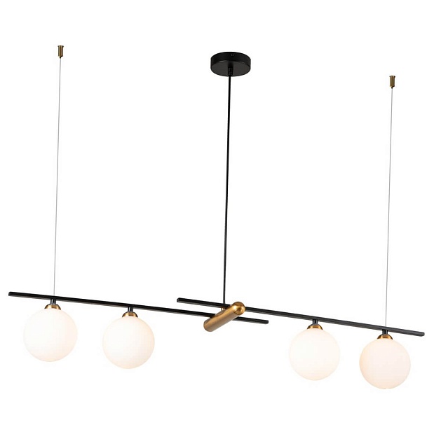 Подвесная люстра Indigo Opaco 11015/4P Black V000153 Фото № 