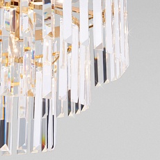 Подвесная люстра Eurosvet Elegante 10130/8 золото/прозрачный хрусталь Strotskis 1