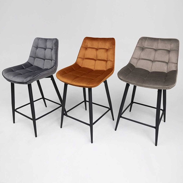 Полубарный стул AksHome Linx бежевый, велюр 86207 изображение 5 Полубарный стул AksHome Linx бежевый, велюр 86207 Фото № 5