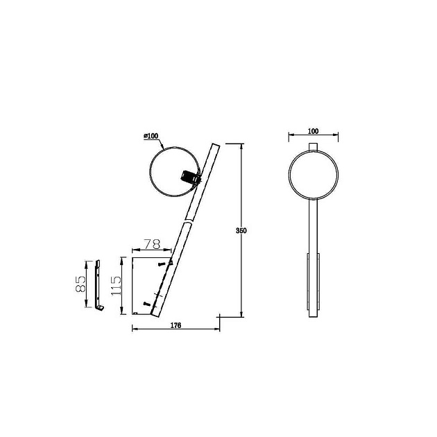 Бра Maytoni Kazimir MOD175WL-01B Фото № 7