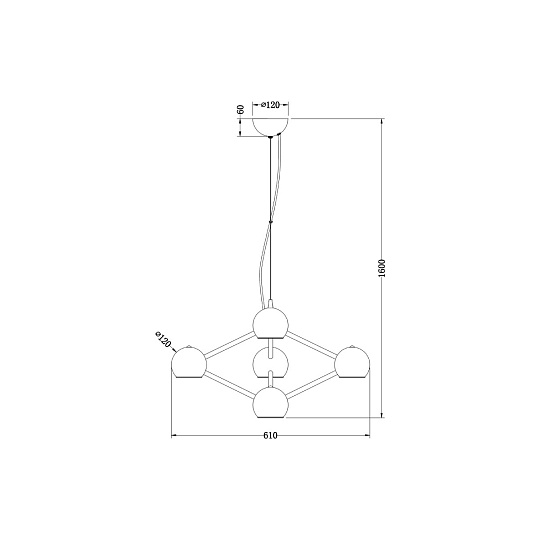 Подвесная люстра Vele Luce Azore VL5173P06 Фото № 4