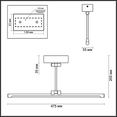 Подсветка для картин Odeon Light Walli Kale 4616/8WL 1