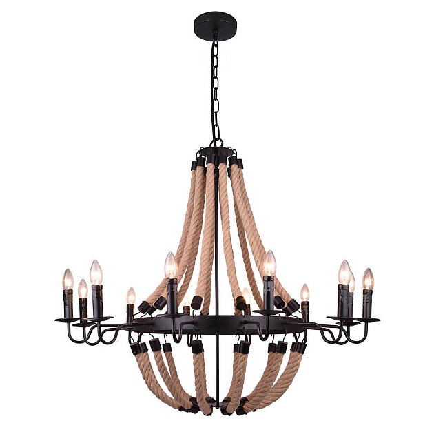 Подвесная люстра Arte Lamp Marsiglia A8956LM-12BK Фото № 