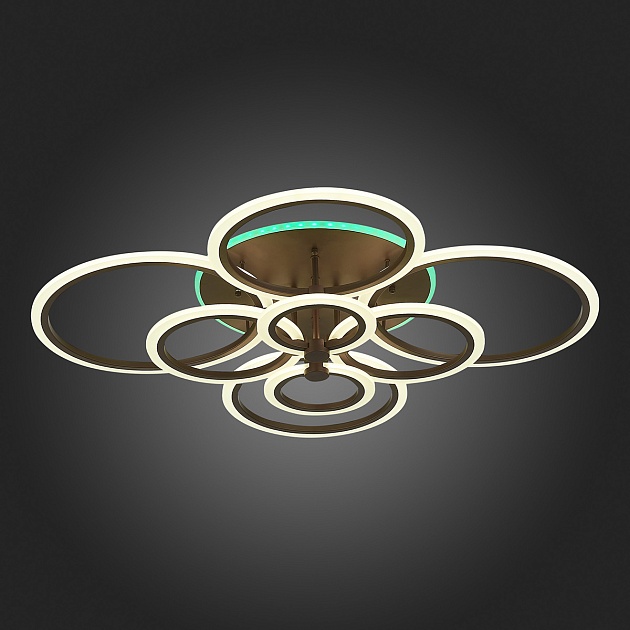 Потолочная светодиодная люстра Evoled Cerina SLE500572-08RGB изображение 3 Потолочная светодиодная люстра Evoled Cerina SLE500572-08RGB Фото № 3