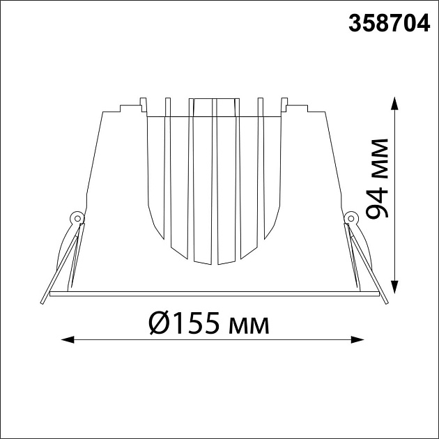 Встраиваемый светодиодный светильник Novotech Spot Knof 358704 Фото № 2