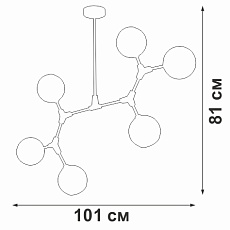 Подвесная люстра Vitaluce V48230-13/6PL 2