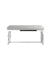 Банкетка Stool Group БРУКЛИН вельвет серый сталь серебро BENCH-012-GR 4