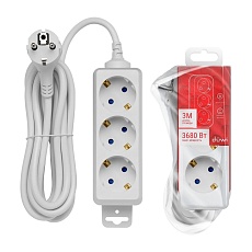 Удлинитель Duwi 3гн 3м с/з 32056 2 1